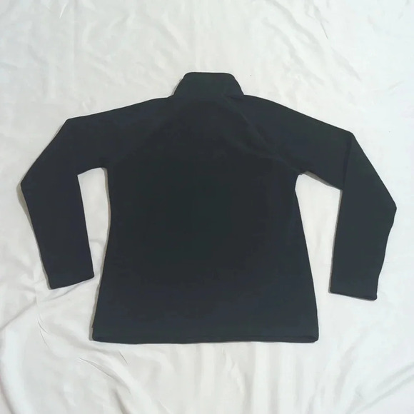 Eddie Bauer Quest Fleece 1/4-Zip - Solid, Color Dark Green/Black Size S - Picture 2 of 14